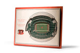 Cincinnati Bengals | 3D Stadium View | Paul Brown Stadium | Wall Art | Wood | 5 Layer