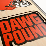 Cleveland Browns | Stadium Banner | Home of the Browns | Wood