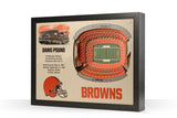 Cleveland Browns | 3D Stadium View | The Dawg Pound | Wall Art | Wood