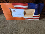 Clemson Tigers | American Flag | Jack | Wood | Handmade | 19 x 38