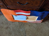 Clemson Tigers | American Flag | Jack | Wood | Handmade | 19 x 38