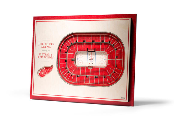 Detroit Red Wings | 3D Stadium View | Joe Louis Arena | Wall Art | Wood | 5 Layer