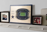 Dallas Cowboys | 3D Stadium View | America's Team | Wall Art | Wood | 5 Layer