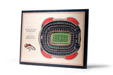 Denver Broncos | 3D Stadium View | Mile High Stadium | Wall Art | Wood | 5 Layer