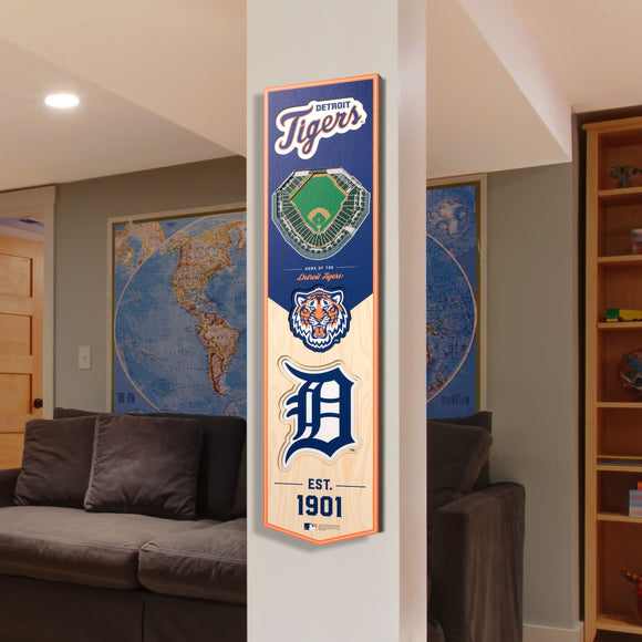 Detroit Tigers | Stadium Banner | Home of the Tigers | Wood