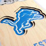 Detroit Lions | Stadium Banner | Home of the Lions | Wood
