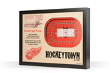 Detroit Red Wings | 3D Stadium View | Joe Louis Area | Wall Art | Wood