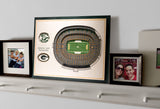 Green Bay Packers | 3D Stadium View | Lambeau Field | Wall Art | Wood | 5 Layer