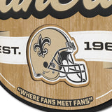 New Orleans Saints | Fan Cave Sign | 3D | NFL