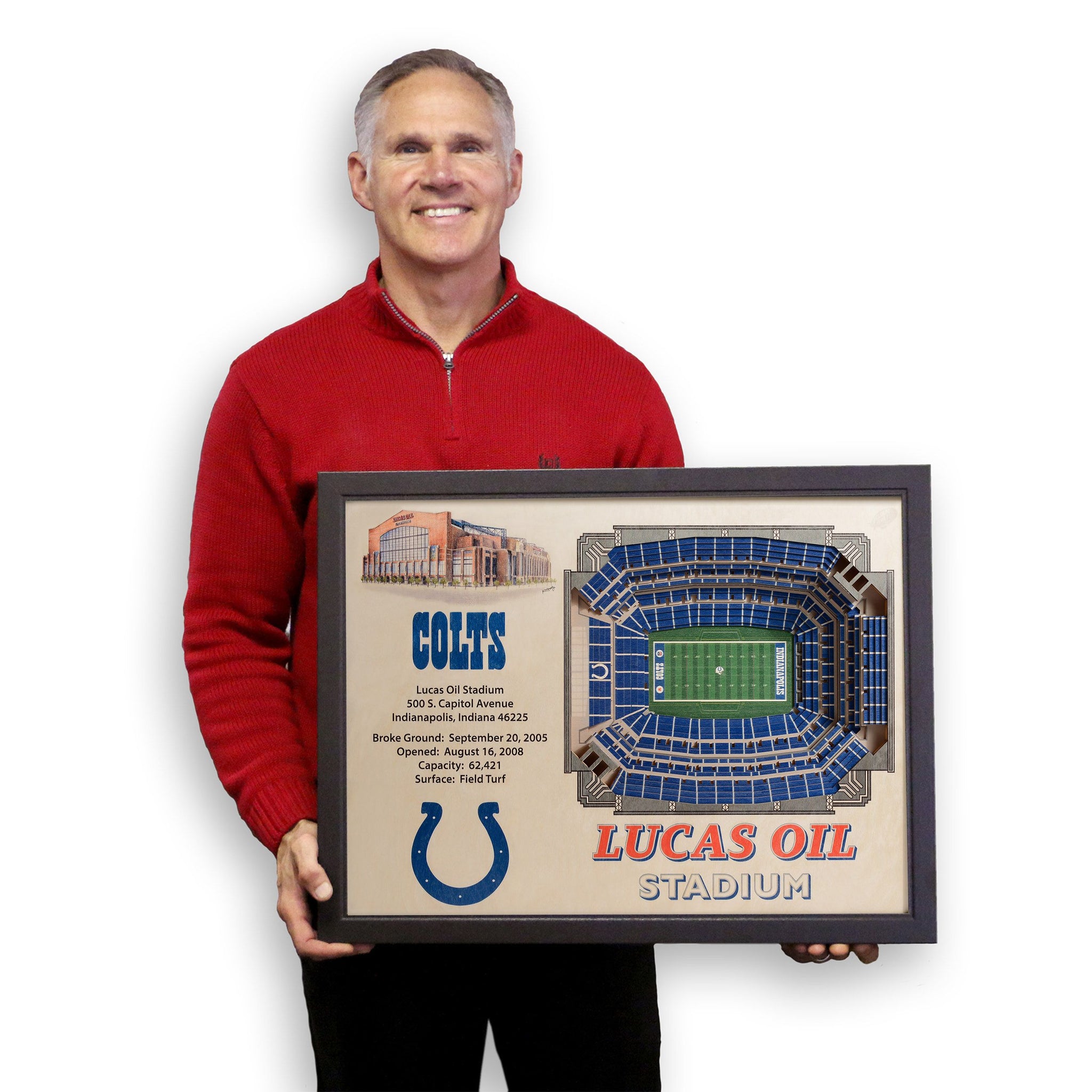 Lucas Oil Stadium - Indianapolis Colts Art Print - the Stadium Shoppe