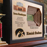 Iowa Hawkeyes | 3D Stadium View | Kinnick Stadium | Wall Art | Wood