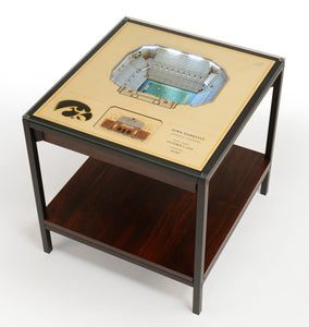 Iowa Hawkeyes | 3D Stadium View | Lighted End Table | Wood