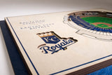Kansas City Royals | 3D Stadium View | Kauffman Stadium | Wall Art | Wood | 5 Layer