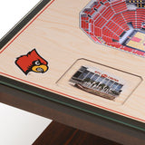 Louisville Cardinals | 3D Stadium View | Lighted End Table | Wood