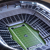 Las Vegas Raiders | 3D Stadium View | Lighted End Table | Wood