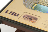 LSU Tigers | 3D Stadium View | Lighted End Table | Wood