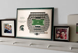 Michigan State Spartans | 3D Stadium View | Spartan Stadium | Wall Art | Wood | 5 Layer