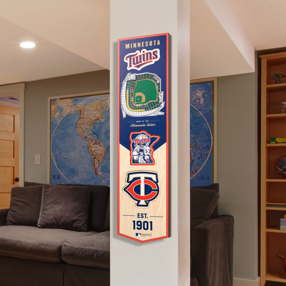 Minnesota Twins | Stadium Banner | Home of the Twins | Wood