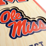 Mississippi Rebels | Stadium Banner | Vaught-Hemingway Stadium | Wood