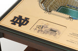 Notre Dame Irish | 3D Stadium View | Lighted End Table | Wood