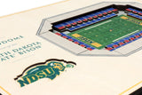 North Dakota State Bison | 3D Stadium View | Fargodome | Wall Art | Wood | 5 Layer