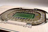 Notre Dame Irish | 3D Stadium View | Notre Dame Stadium | Wall Art | Wood | 5 Layer