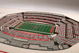 Nebraska Cornhuskers | 3D Stadium View | Memorial Stadium | Wall Art | Wood | 5 Layer