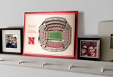 Nebraska Cornhuskers | 3D Stadium View | Memorial Stadium | Wall Art | Wood | 5 Layer