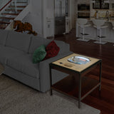 New England Patriots | 3D Stadium View | Lighted End Table | Wood