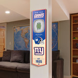 New York Giants | Stadium Banner | Home of the Giants | Wood