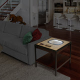 New York Giants | 3D Stadium View | Lighted End Table | Wood