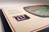 New York Giants | 3D Stadium View | Metlife Stadium | Wall Art | Wood | 5 Layer