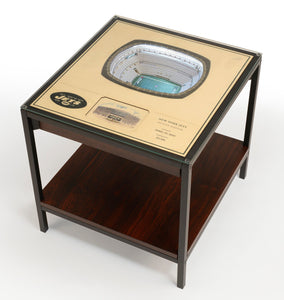 New York Jets | 3D Stadium View | Lighted End Table | Wood