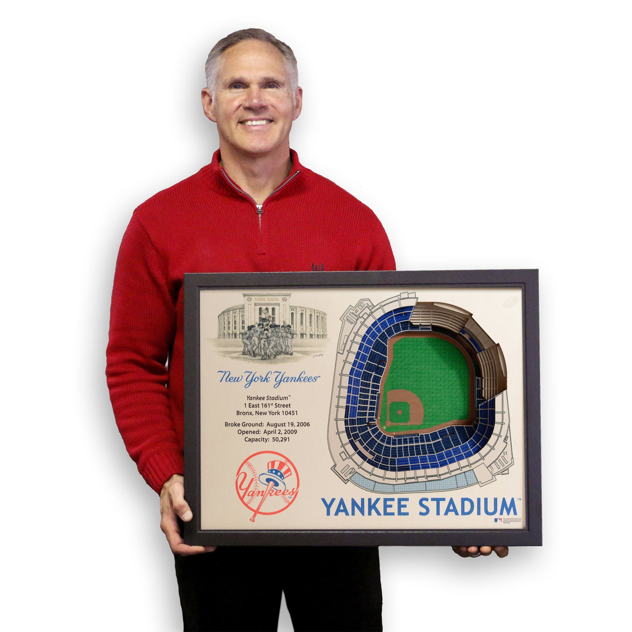 New York Yankees | 3D Stadium View | Yankee Stadium | Wall Art