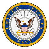 Navy | Round Mat | Logo | Military