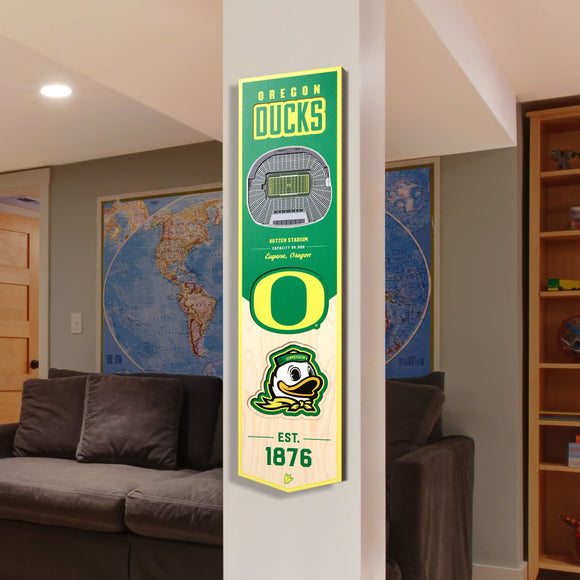 Oregon Ducks | Stadium Banner | Autzen Stadium | Wood