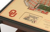Oklahoma Sooners | 3D Stadium View | Lighted End Table | Wood
