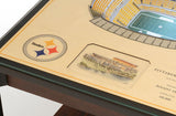 Pittsburgh Steelers | 3D Stadium View | Lighted End Table | Wood
