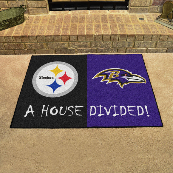 Steelers | Ravens | House Divided | Mat | NFL