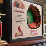 St. Louis Cardinals | 3D Stadium View | Busch Stadium | Wall Art | Wood