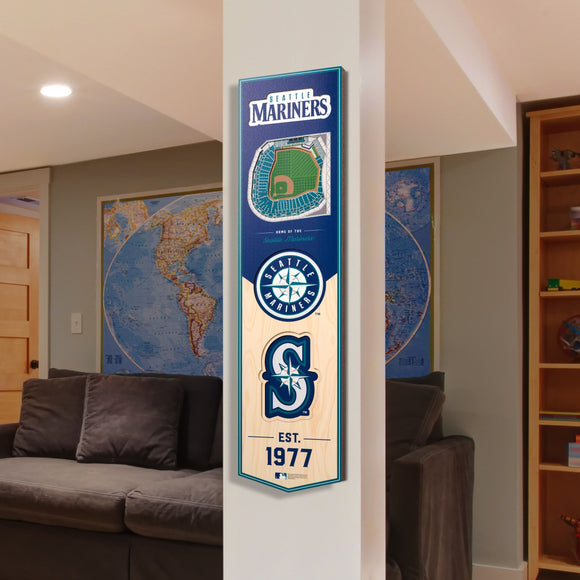 Seattle Mariners | Stadium Banner | Home of the Mariners | Wood