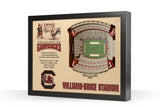 South Carolina Gamecocks | 3D Stadium View | Williams-Brice Stadium | Wall Art | Wood