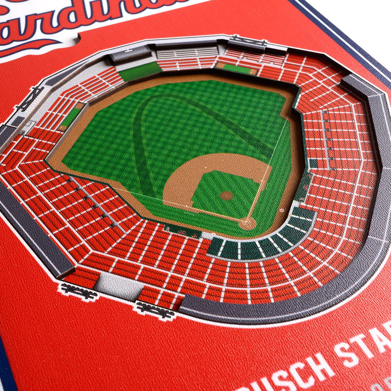 8 x 32 MLB St. Louis Cardinals 3D Stadium Banner