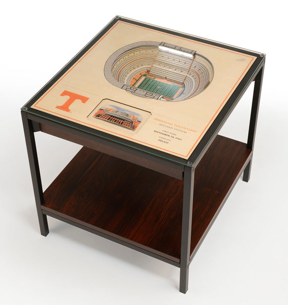 Tennessee Volunteers | 3D Stadium View | Lighted End Table | Wood