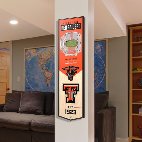 Texas Tech Red Raiders | Stadium Banner | Jones AT&T Stadium | Wood