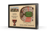 Texas Tech Red Raiders | 3D Stadium View | Jones AT&T Stadium | Wall Art | Wood