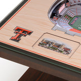 Texas Tech Red Raiders | 3D Stadium View | Lighted End Table | Wood