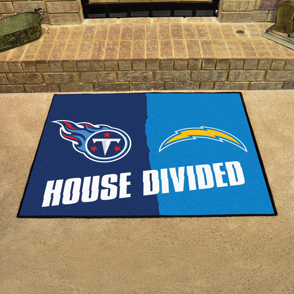 Titans | Chargers | House Divided | Mat | NFL