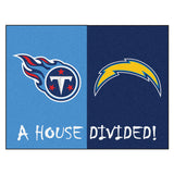 Titans | Chargers | House Divided | Mat | NFL