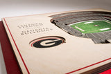Georgia Bulldogs | 3D Stadium View | Sanford Stadium | Wall Art | Wood | 5 Layer